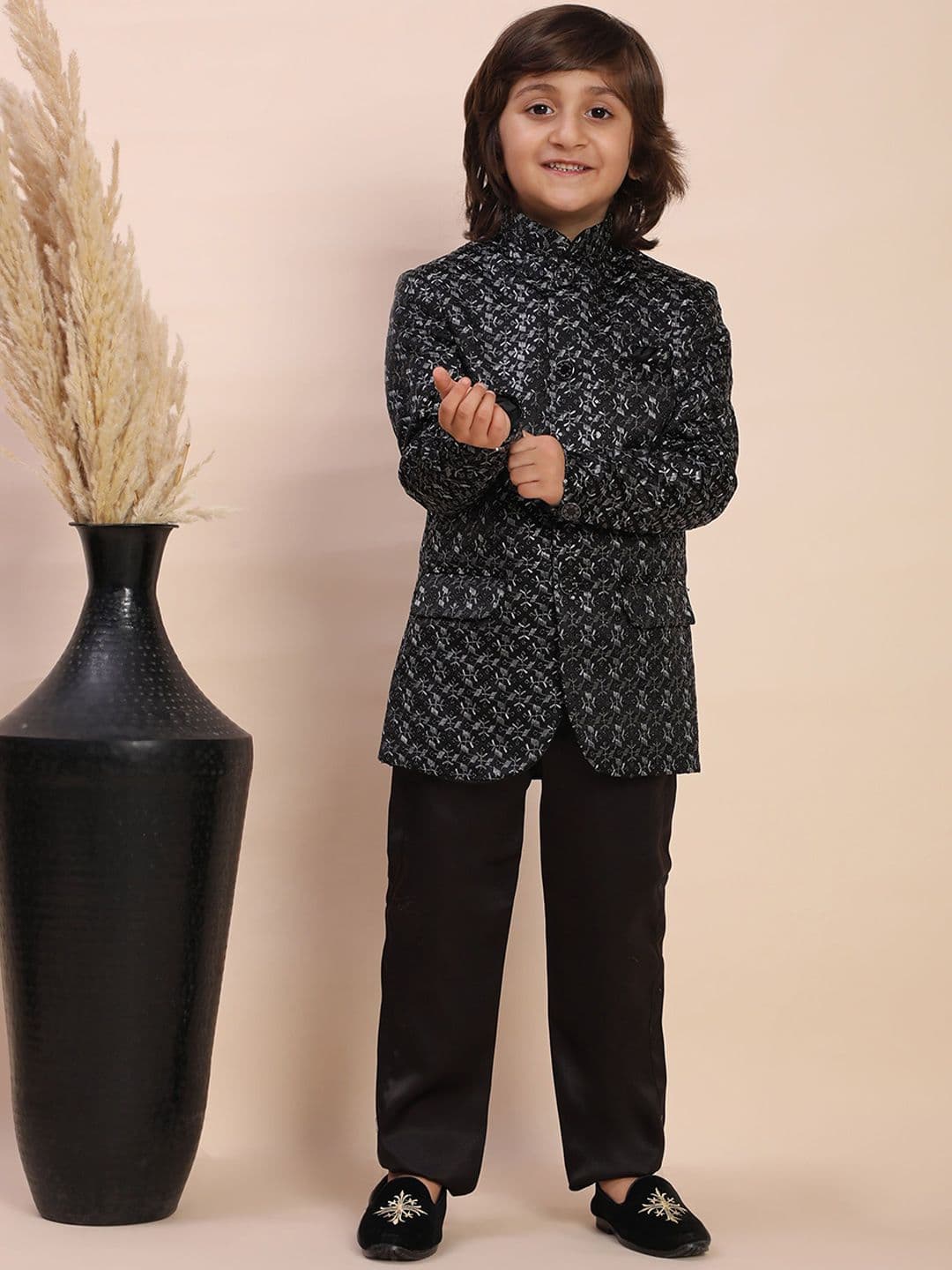 Pro-Ethic STYLE DEVELOPER Boys Embroidered Sherwani Set - view 1