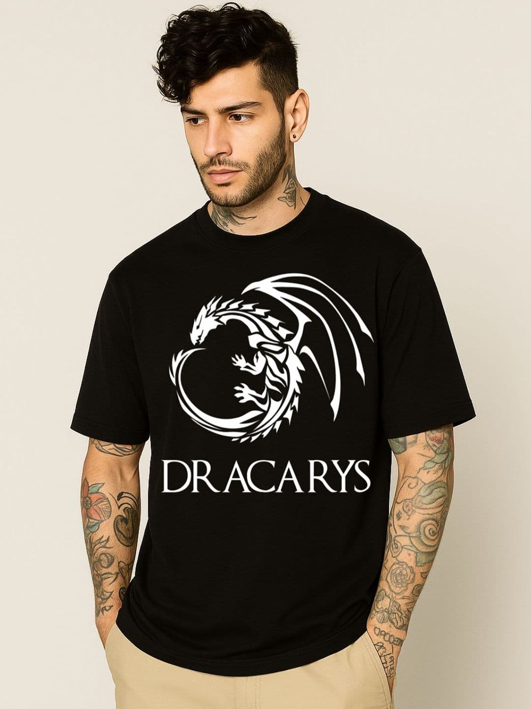 Be Crazy Game Of Thrones Printed Oversized Cotton T-shirt - view 1