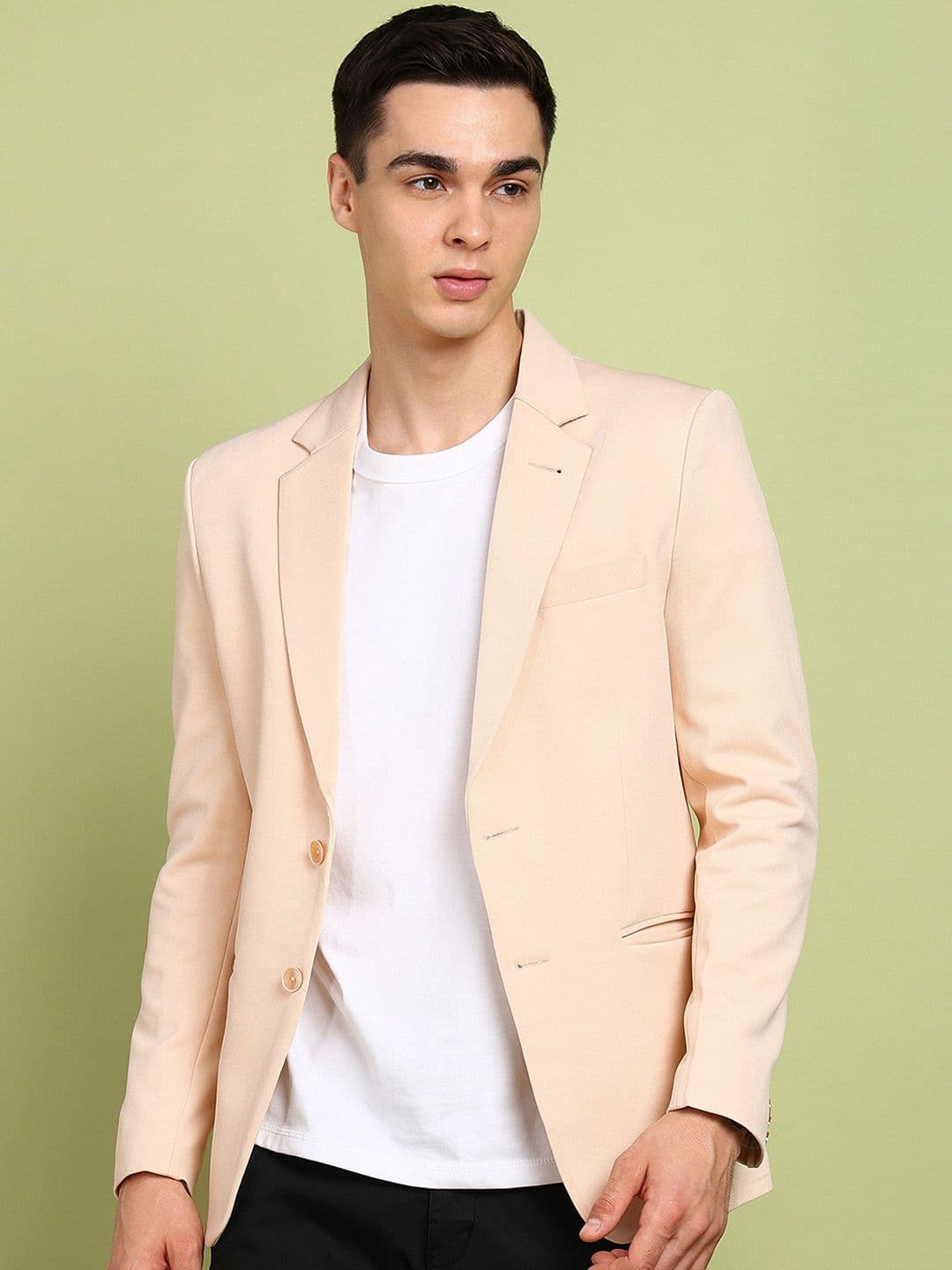 FUBAR Notched Lapel Slim-Fit Single Breasted Blazer - view 1