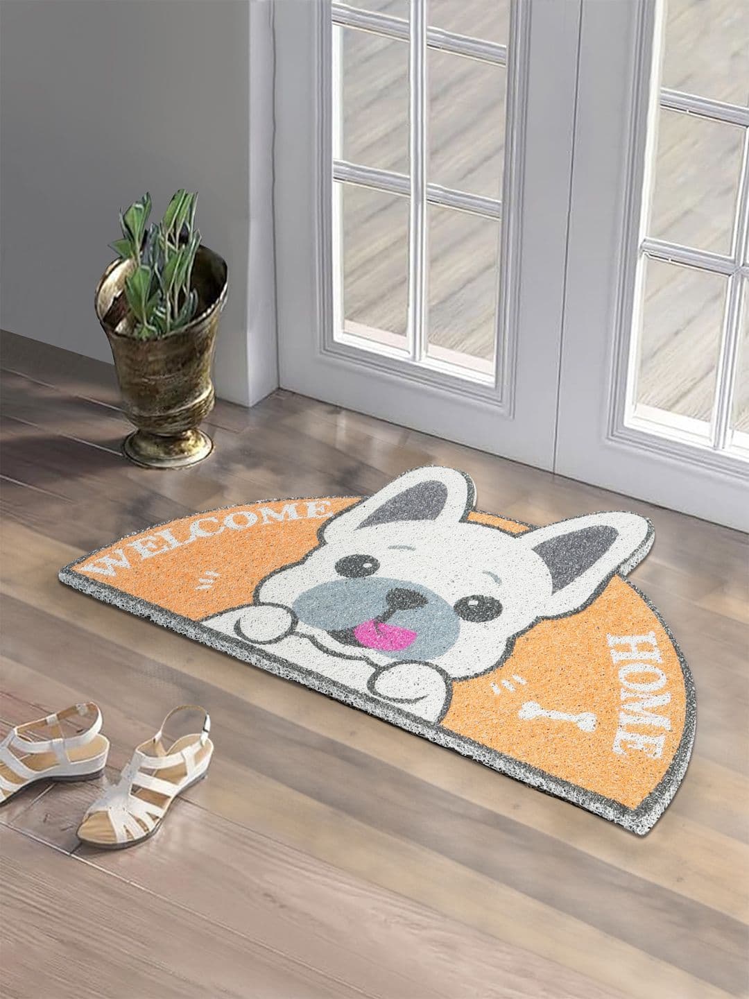 DREAM WEAVERZ Quirky Dog Printed Rubber Door Mat For Entrance - view 1