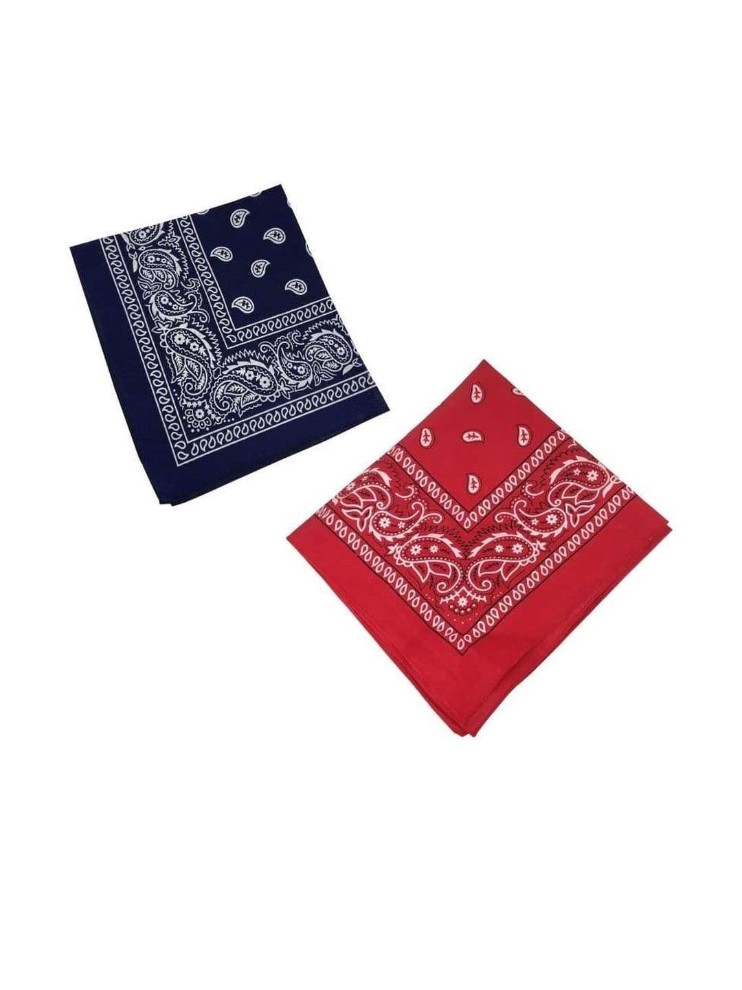 Navkar Crafts Unisex Pack of 2 Navy Blue & Red Bandana Headband - view 1