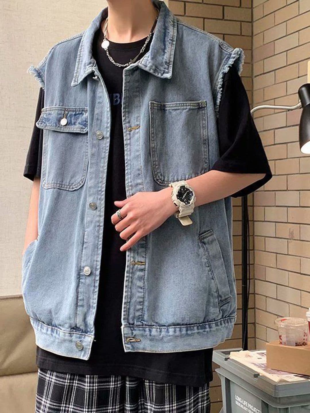 StyleCast x Revolte Spread Collar Tailored Jacket - view 1