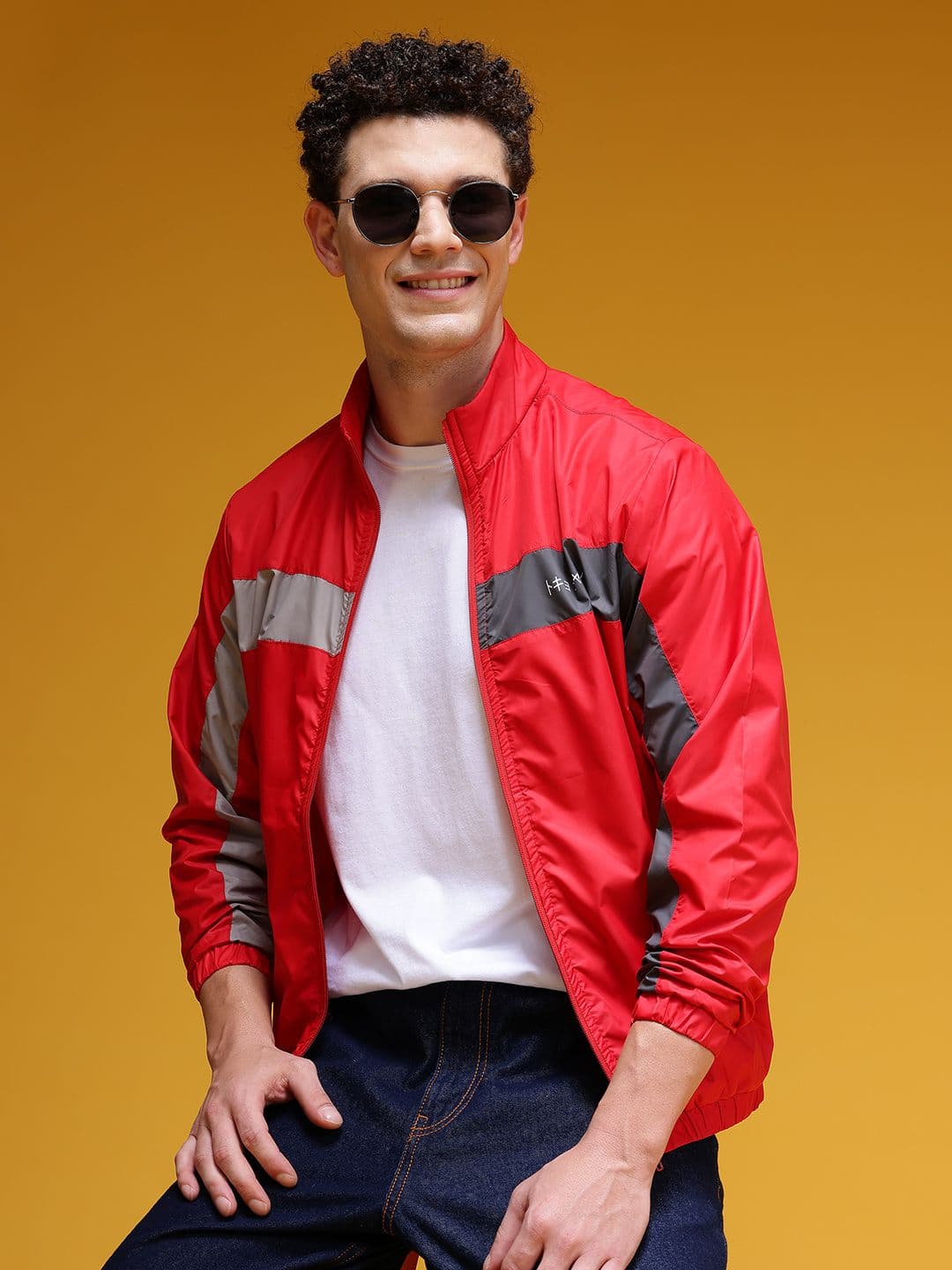 HERE&NOW Striped Windcheater Tailored Jacket - view 1