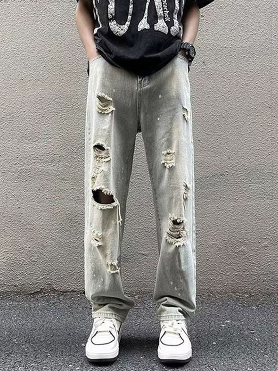 StyleCast x Revolte Men Relaxed Fit Mid-Rise Light Jeans - view 1