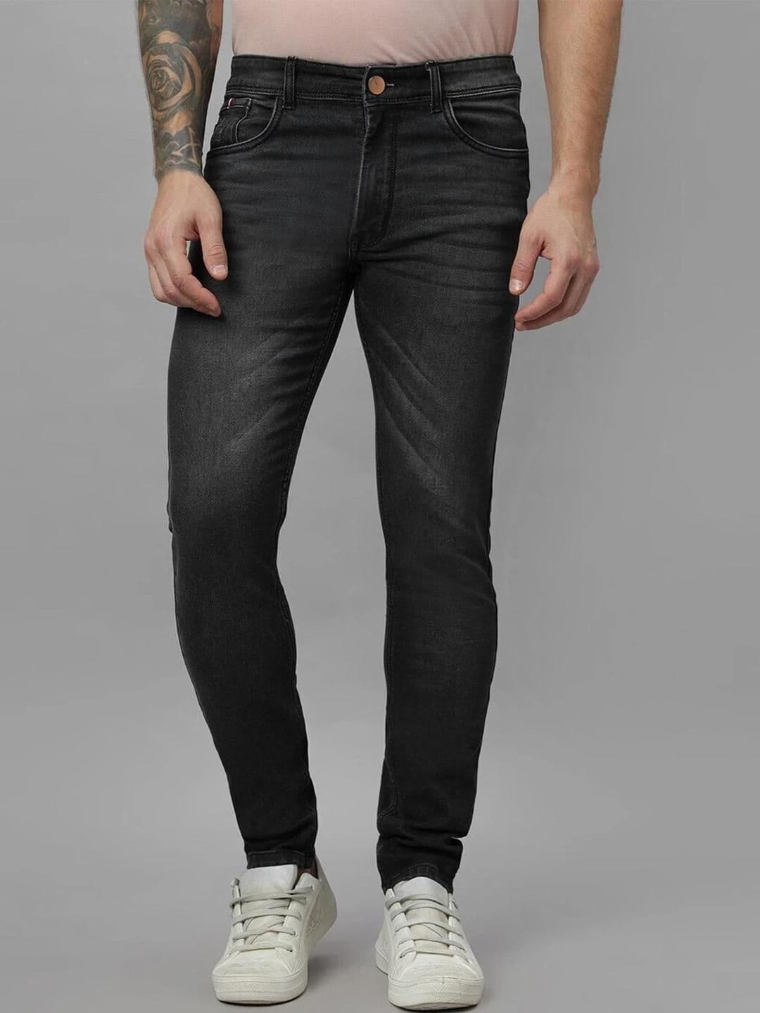 RJ Denim Men Narrow Slim Fit Mid-Rise Light Fade Jeans - view 1