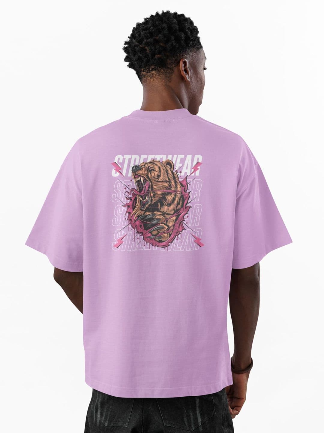 MOZIGO Men Graphic Printed Round Neck Oversized T-shirt - view 1