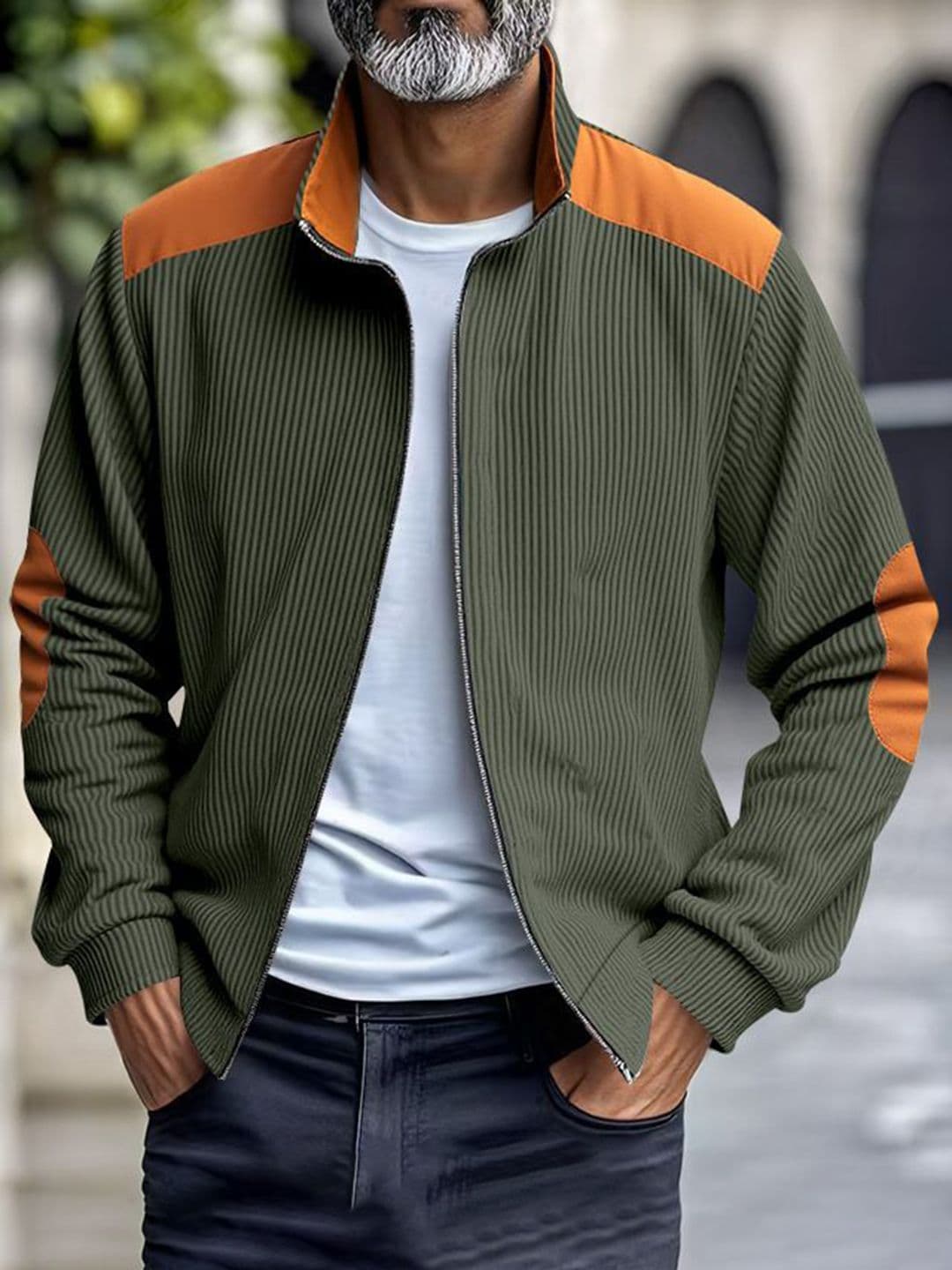 StyleCast x Revolte Men Colourblocked Open Front Jacket - view 1