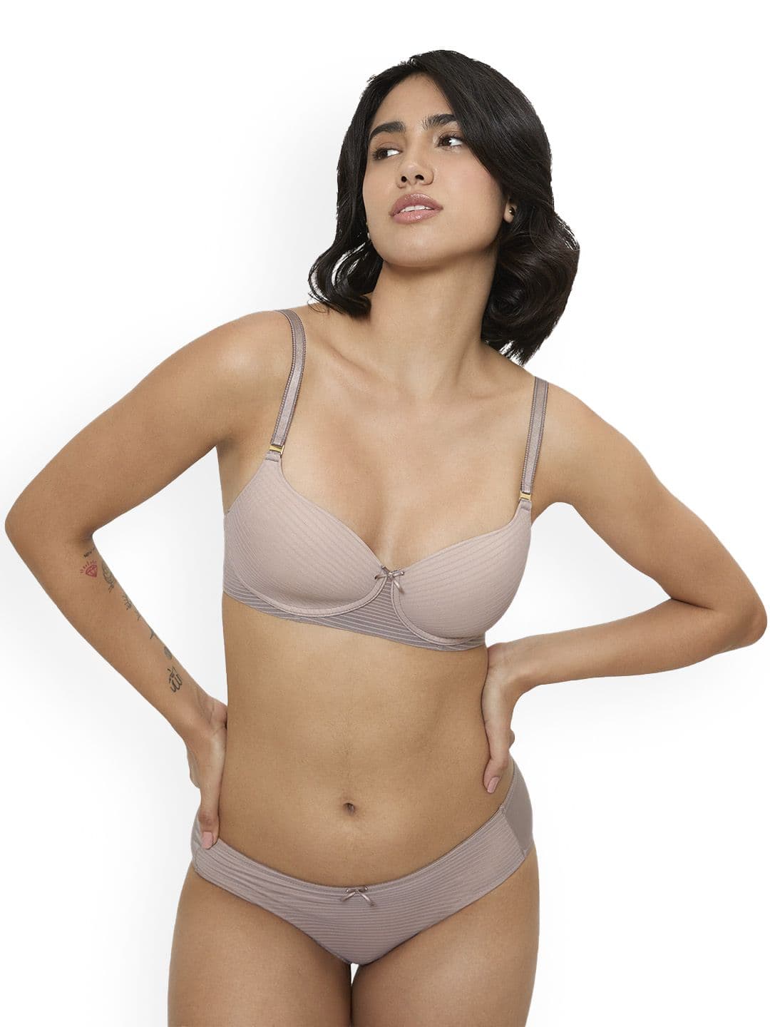 Triumph Women Striped Low-Rise Breathable Cotton Basic Briefs - view 1
