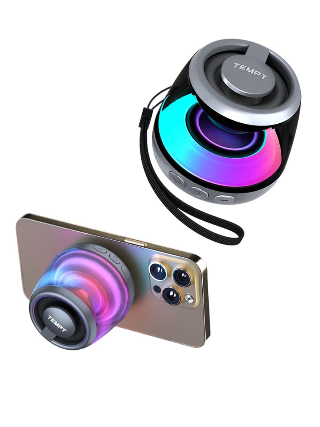 Tempt Cameo Portable Bluetooth Speaker With RGB Lights - view 1