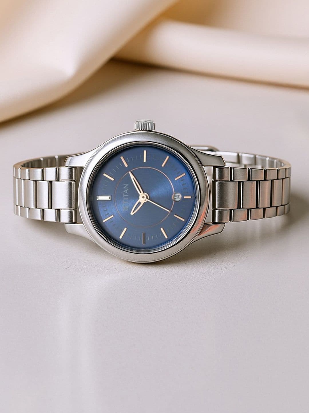 Titan Karishma Quartz Analog With Blue Dial Watch For Women - Nt2638sm01 - view 1