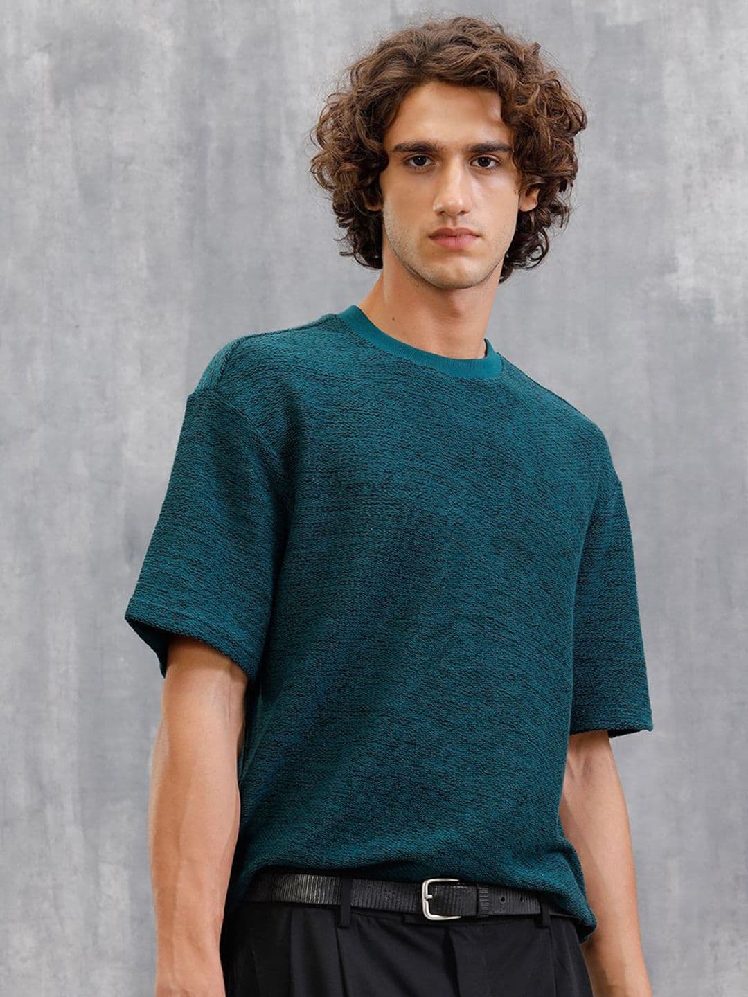 WROGN Round Neck Cotton Oversized T-shirt - view 1
