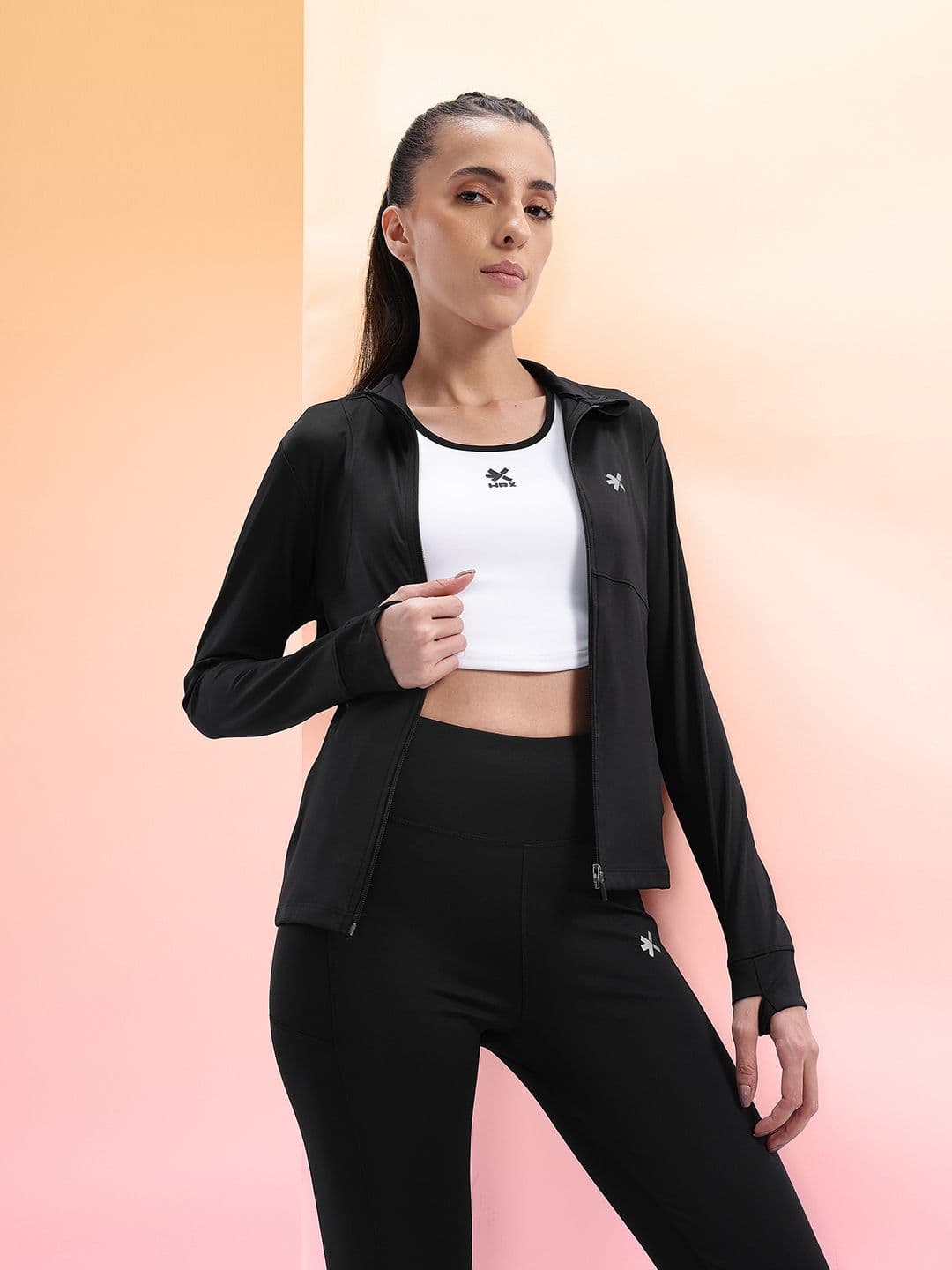 HRX by Hrithik Roshan Rapid-Dry Running Tracksuit with Reflective Elements - view 1