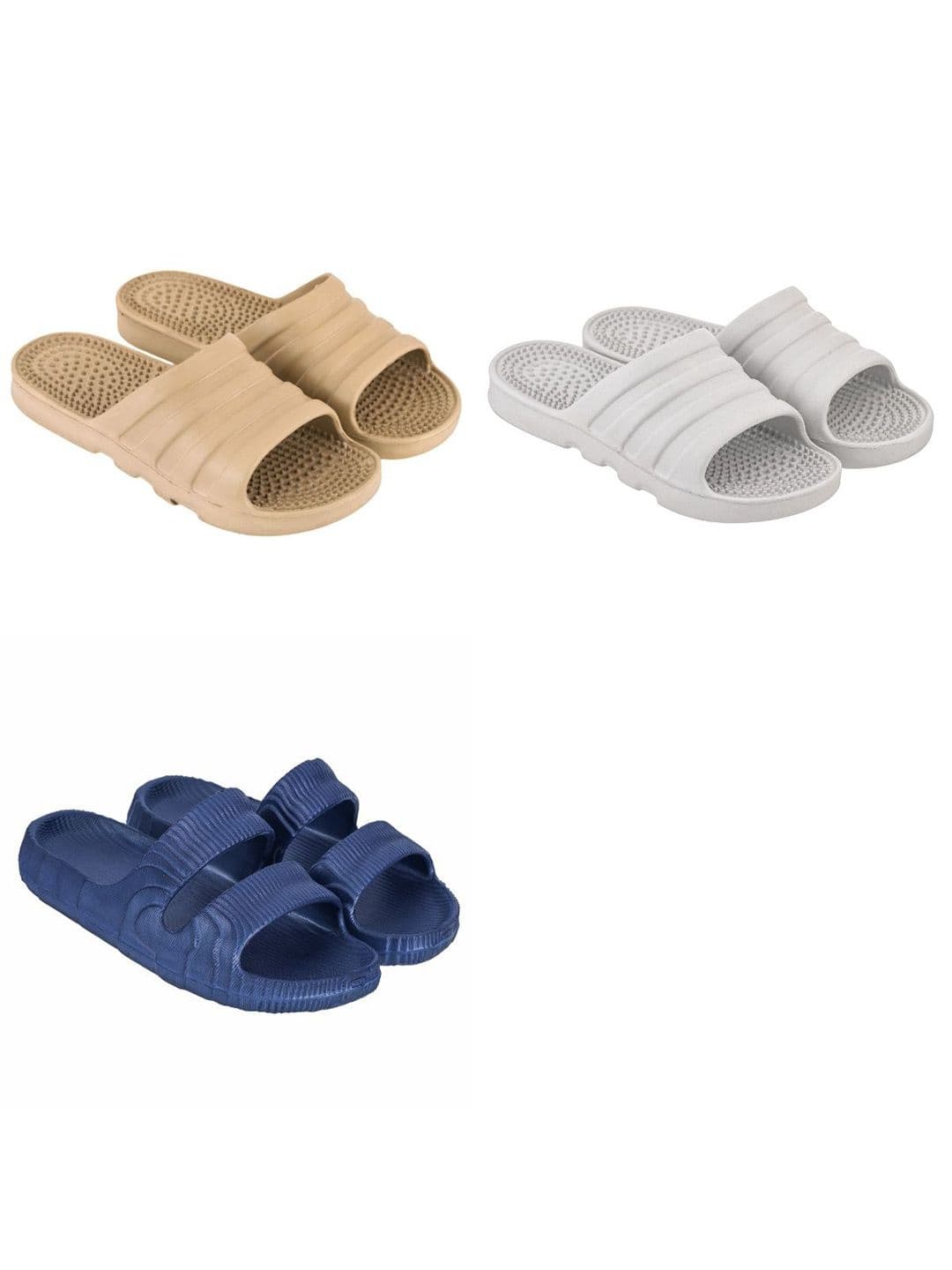 Feel alive Set of 3 Men Ultra-Comfortable Lightweight Sliders - view 1