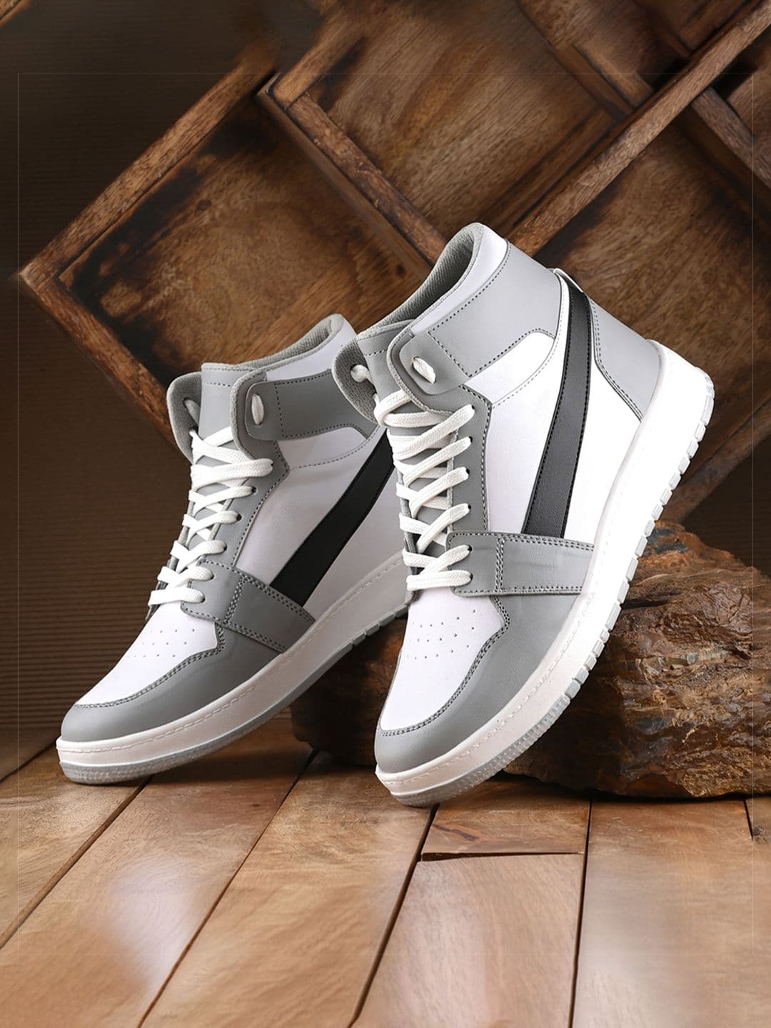 AMICO Men Lace-Ups High Top Sneakers - view 1
