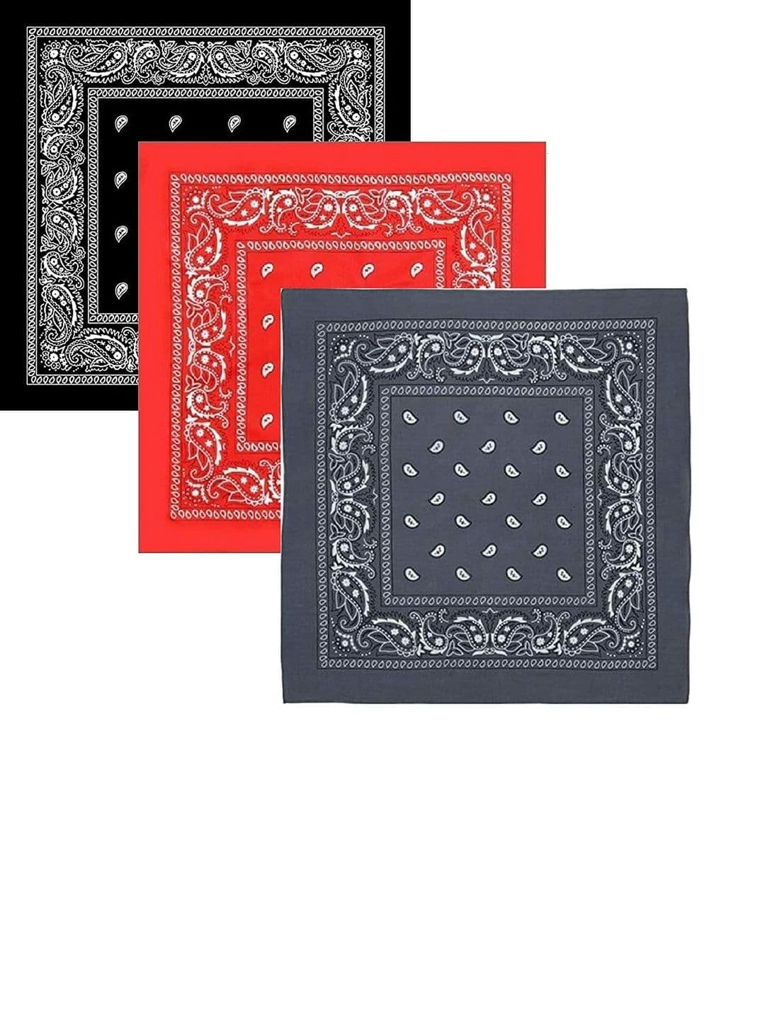Navkar Crafts Pack of 3 Cotton Paisley Bandana Headband - view 1