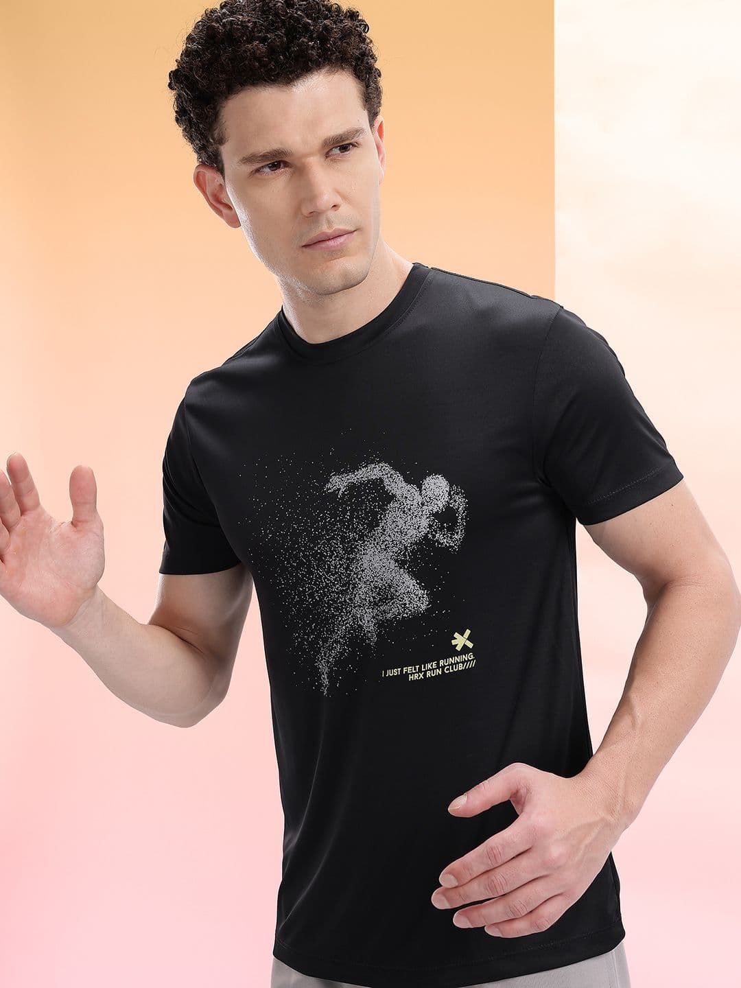 HRX by Hrithik Roshan Graphic Print Running T-shirt - view 1