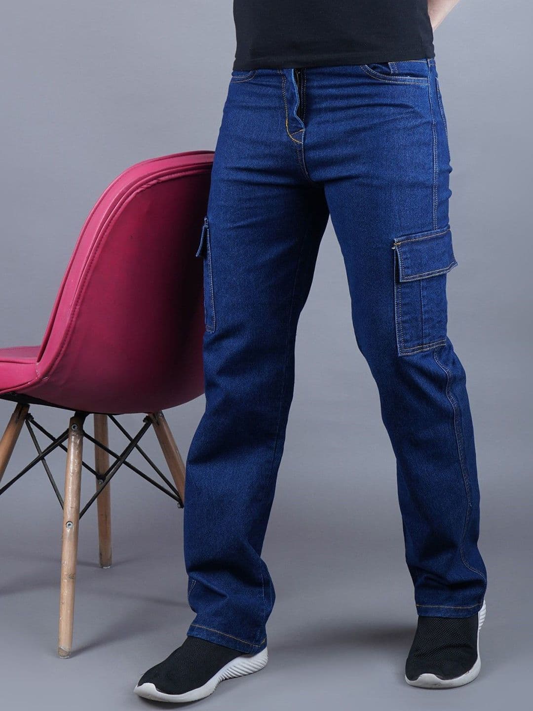 MaverIQ Men Classic Relaxed Fit Mid-Rise Stretchable Jeans - view 1