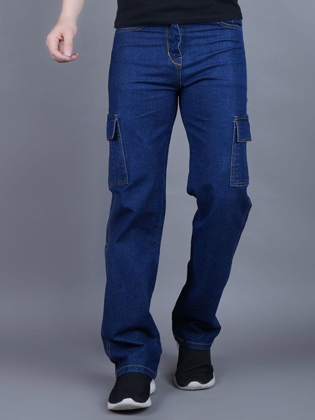 MaverIQ Men Classic Relaxed Fit Mid-Rise Stretchable Jeans - view 1