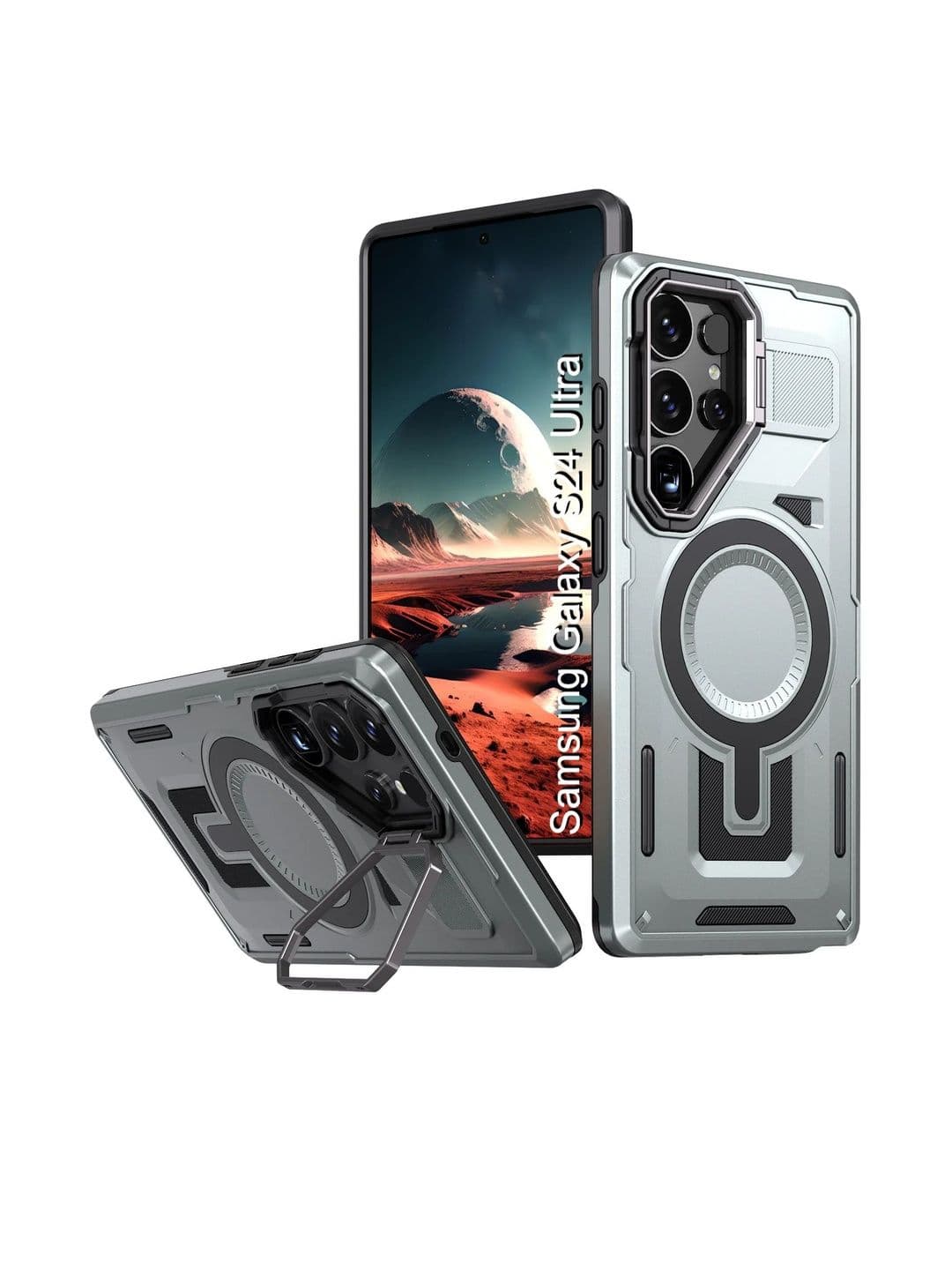Luxury Kase Rugged Shockproof Samsung Galaxy S24 Ultra 5G Back Case Mobile Accessories - view 1