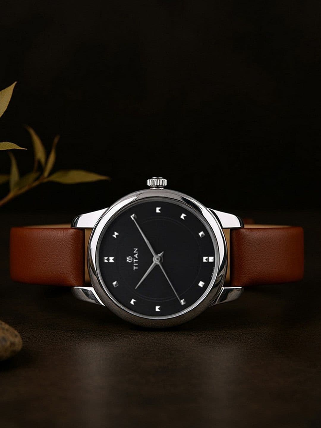 Titan Workwear Chic Minimalist Quartz Analog With Black Dial Watch For Women - Np2481sl07 - view 1
