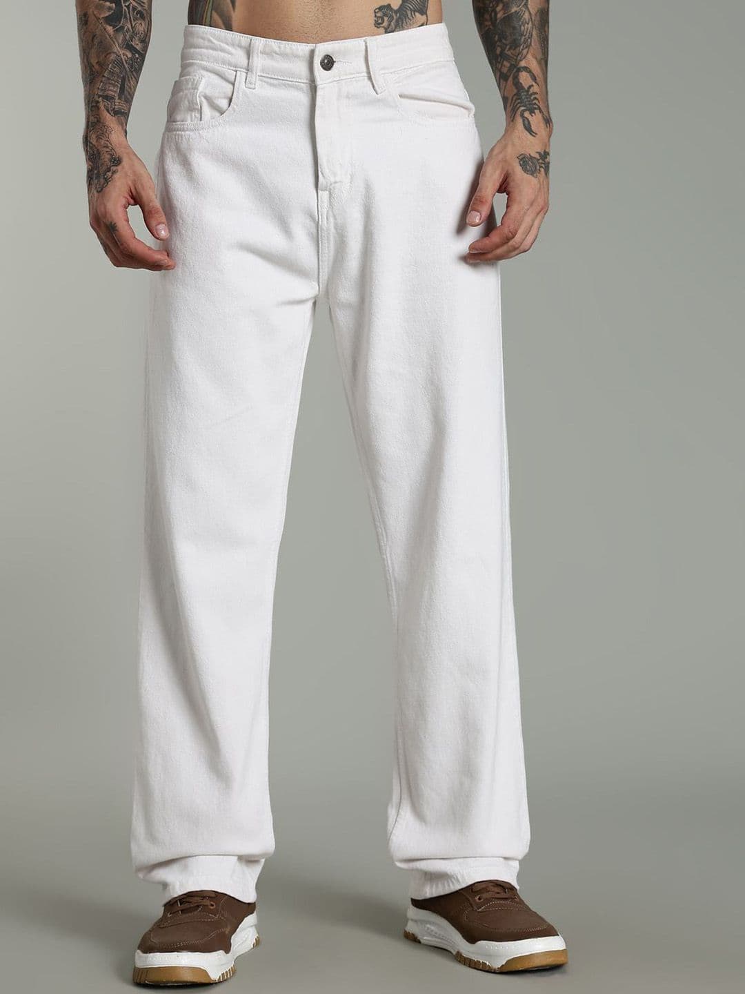FOUL CHILD Men Baggy Fit Mid-Rise Cotton Denim Jeans - view 1
