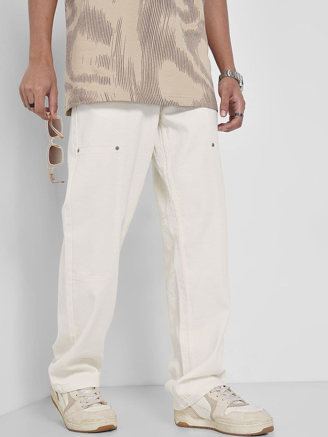 People Men Relexed Fit Mid-Rise Jeans - view 1