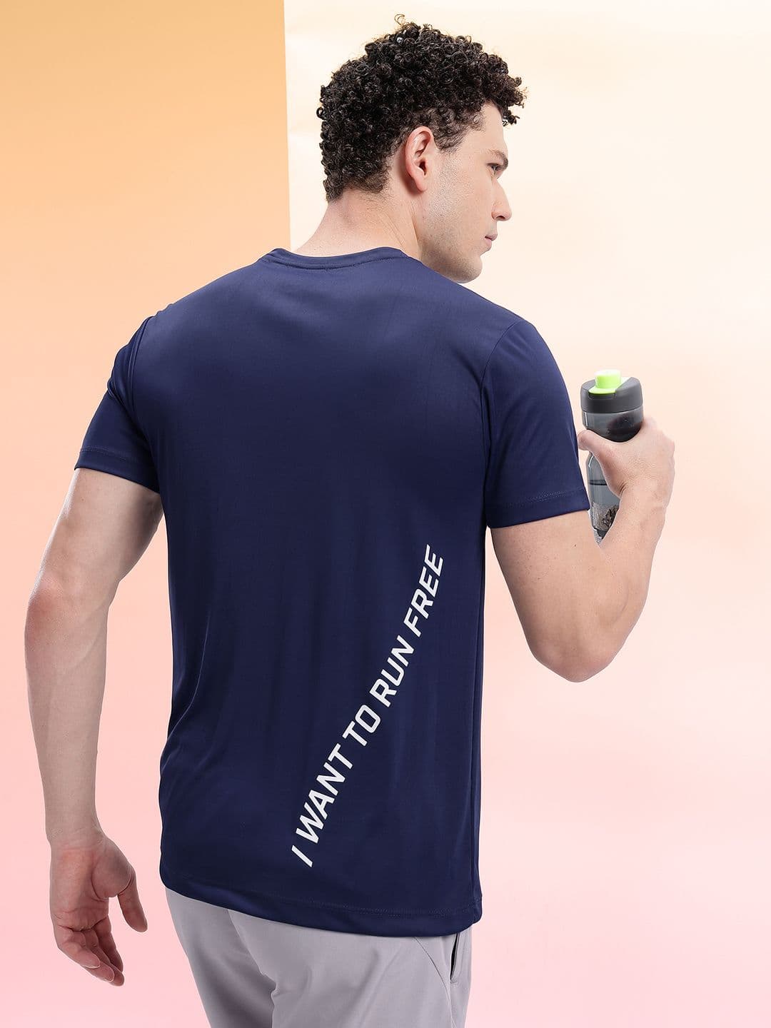 HRX by Hrithik Roshan Typography Print Running T-shirt - view 1