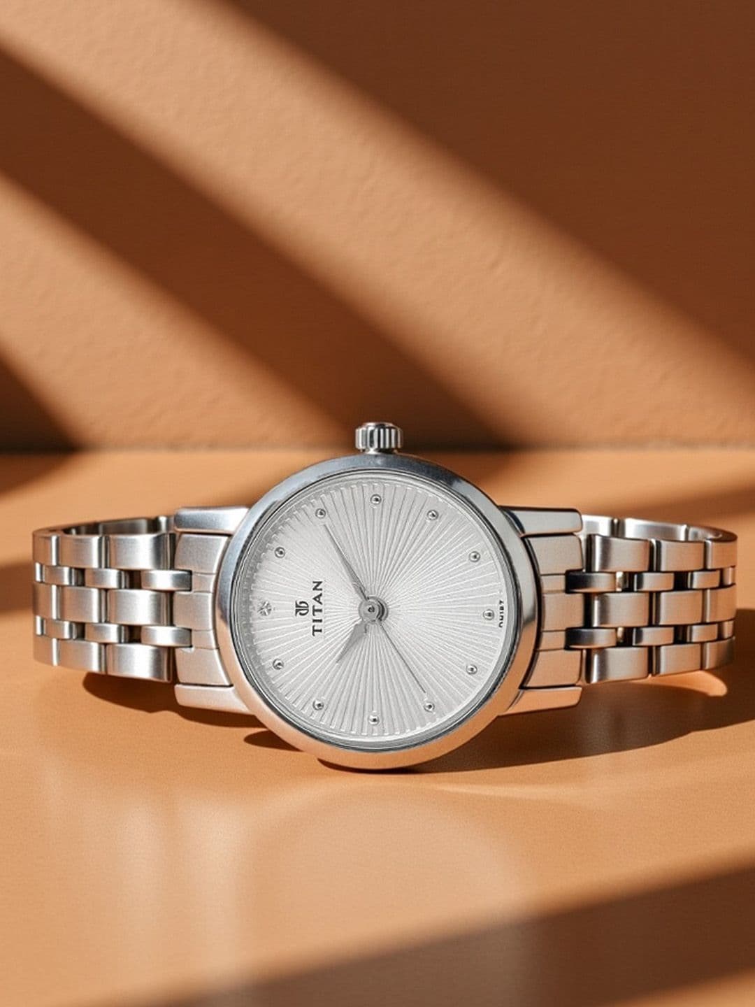 Titan Quartz Analog With Silver Dial Watch For Women - Nt2593sm01 - view 1