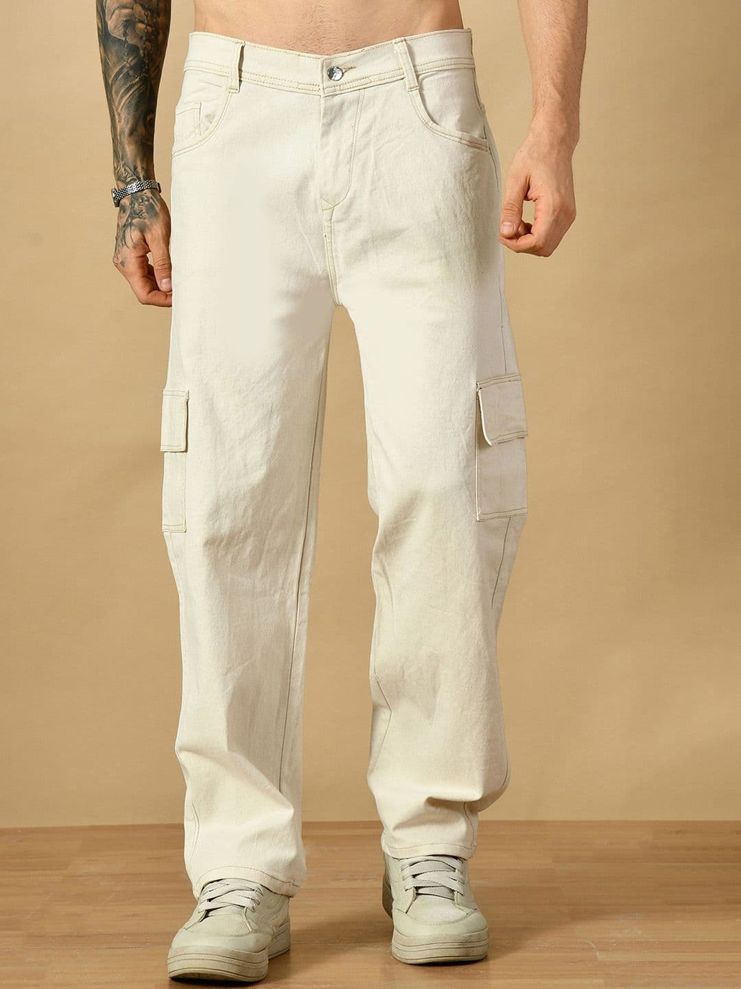 MaverIQ Men Classic Relaxed Fit Mid-Rise Stretchable Jeans - view 1