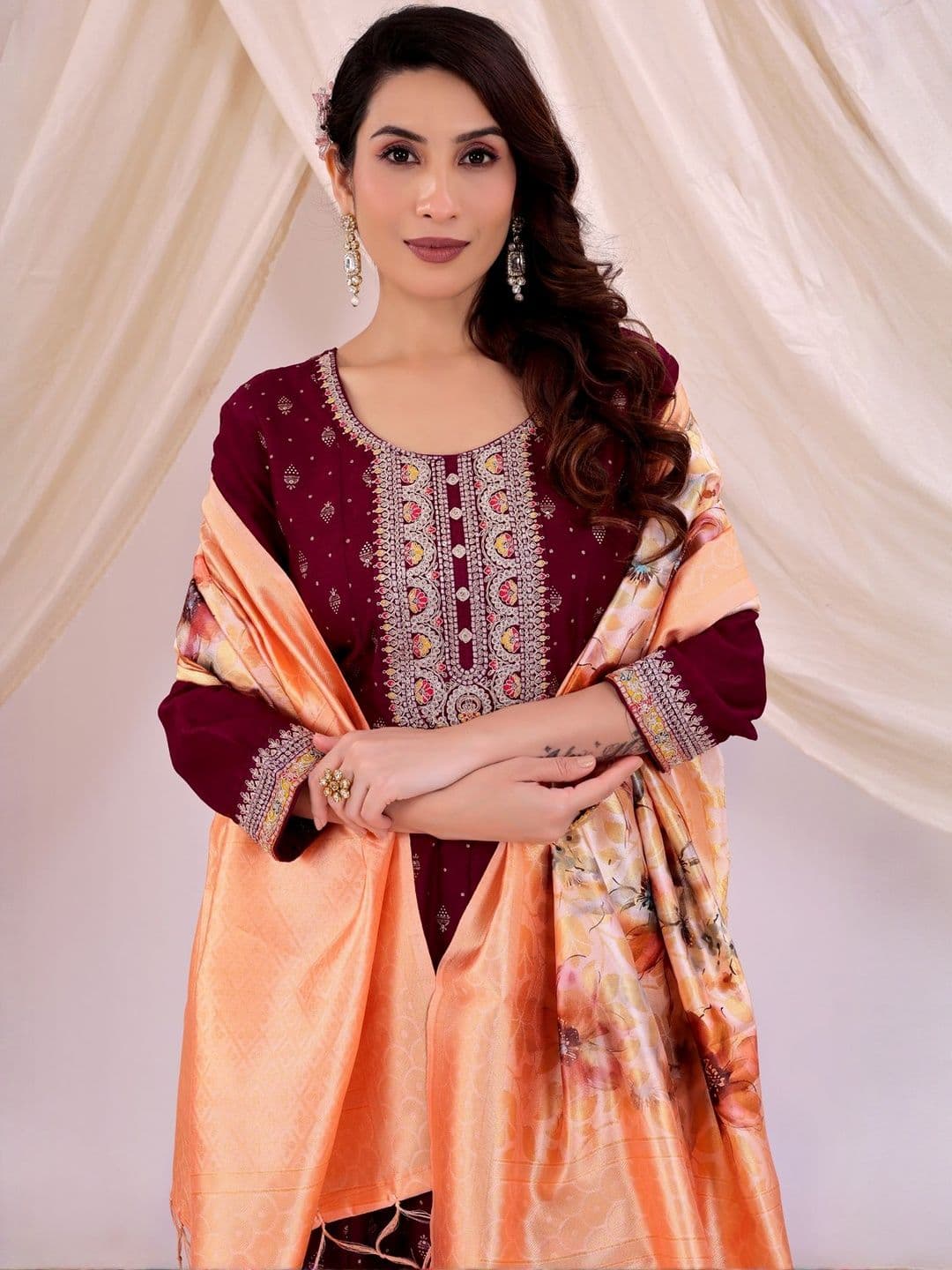 Moda Rapido Woven Design Dupatta - view 1