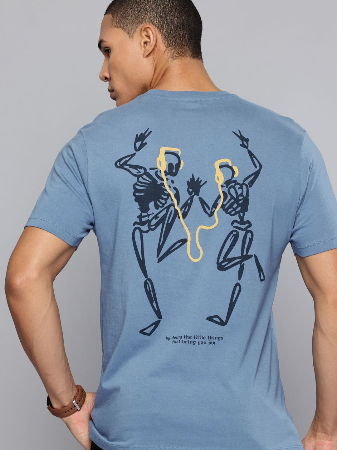 Flying Machine Typography & Graphic Printed Pure Cotton T-shirt - view 1