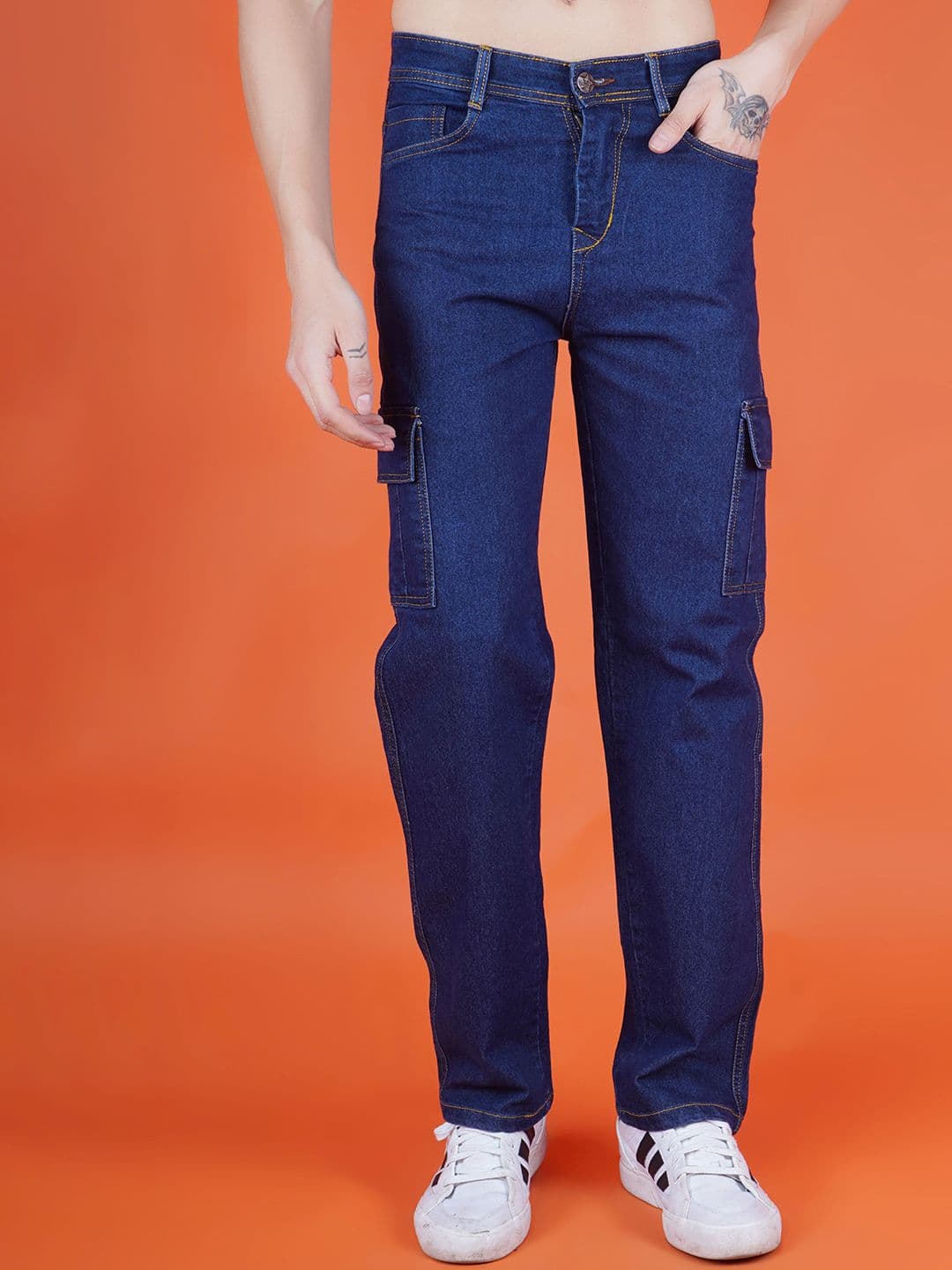 MaverIQ Men Classic Regular Fit Mid-Rise Stretchable Jeans - view 1