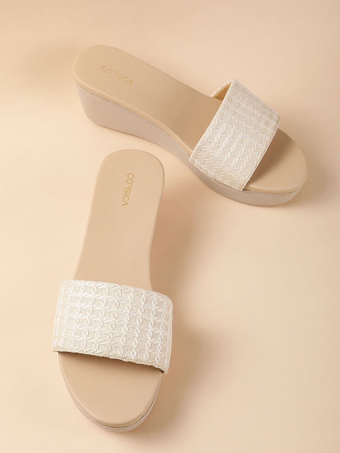 CORSICA Textured Wedge Heels - view 1