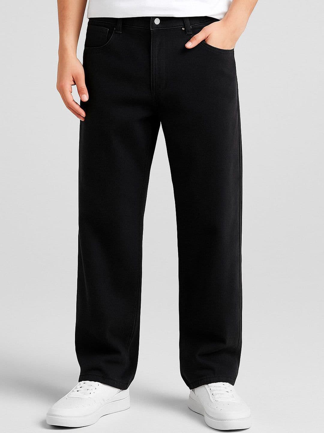 MARK VIEW Men Classic Wide Leg Mid-Rise Stretchable Jeans - view 1