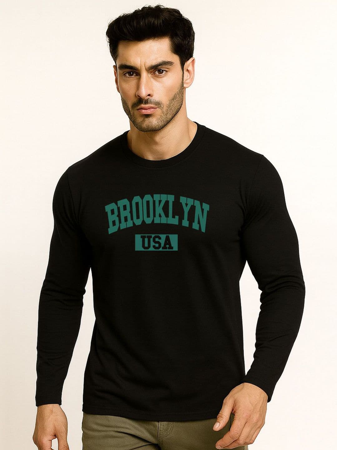 JUARI BE A GENTLEMAN Brooklyn USA Men Typography Round Neck T-shirt - view 1