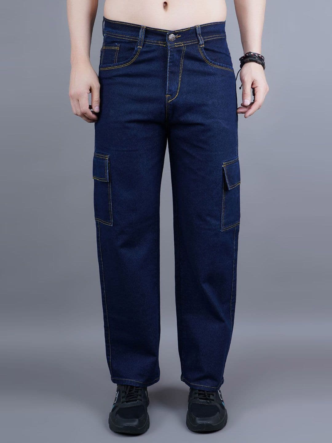 MaverIQ Men Classic Regular Fit Mid-Rise Stretchable Jeans - view 1