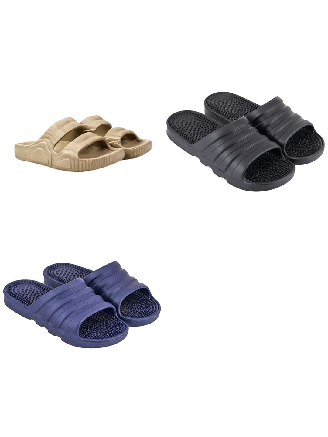 Feel alive Men Pack of 3 Ultra-Comfortable Lightweight Flip- Flops - view 1