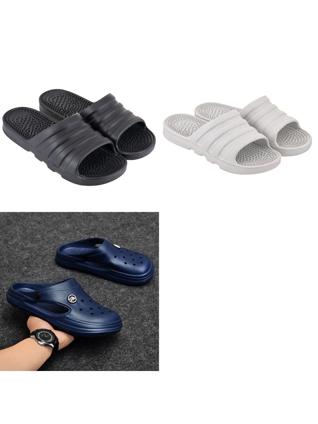Feel alive Men Set Of 3 Ultra-Comfortable Lightweight Flip Flops - view 1