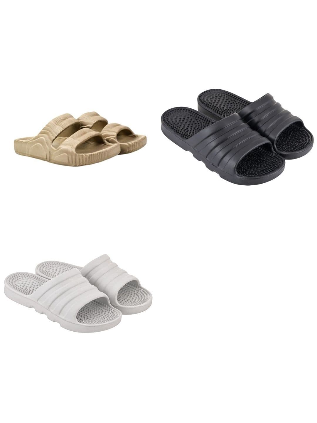Feel alive Men Set Of 3 Ultra-Comfortable Lightweight Flip Flops - view 1