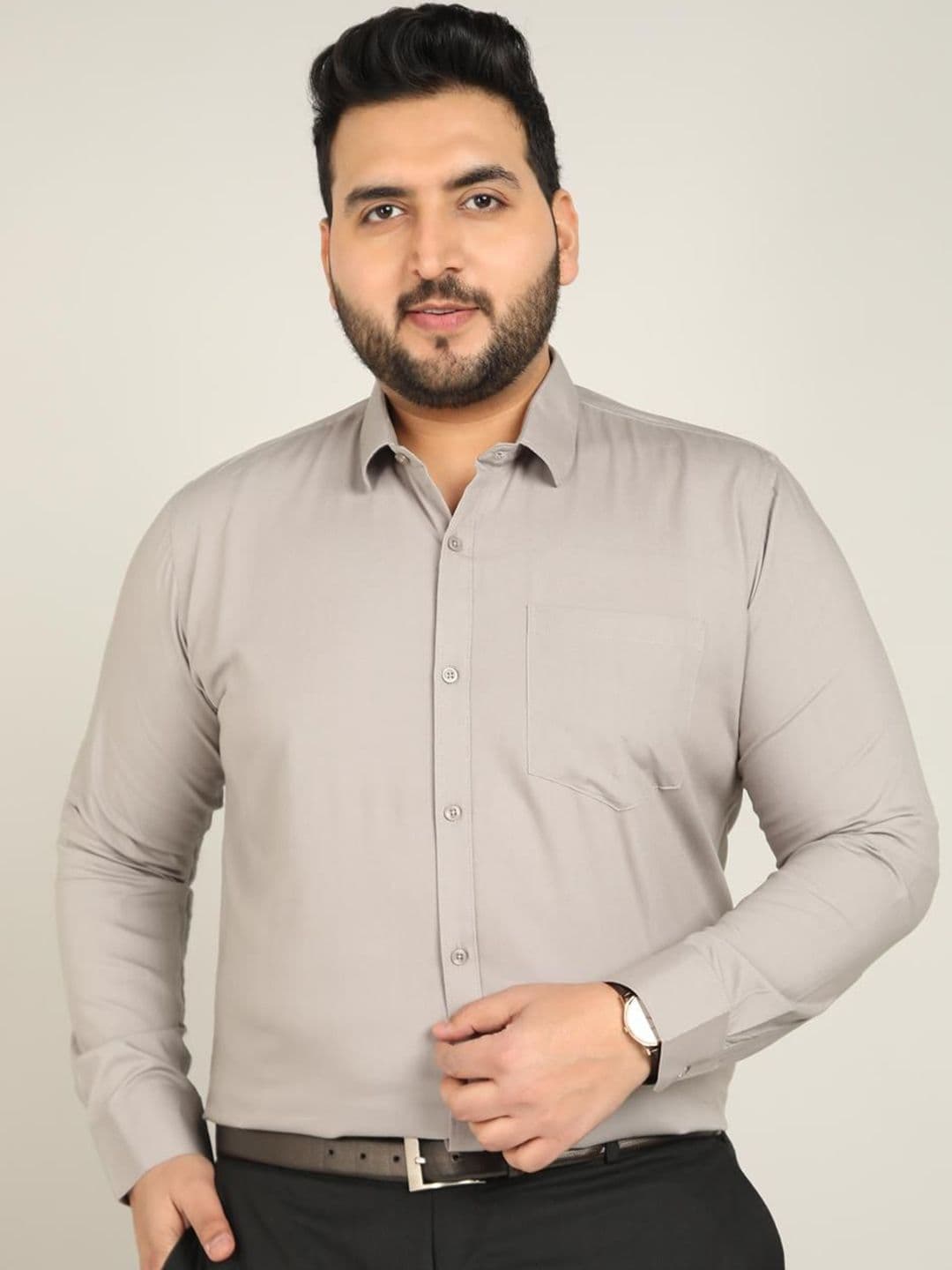 Metronaut Spread Collar Cotton Shirt - view 1