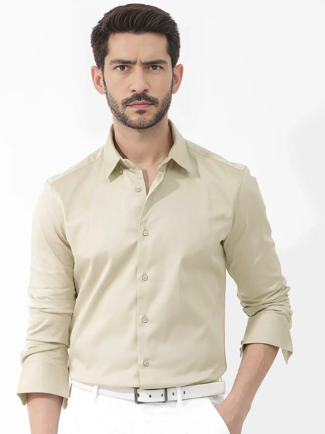 MISCHIEF MONKEY Long Sleeves Cotton Formal Shirt - view 1