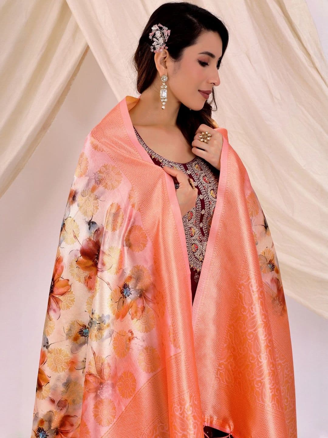 Moda Rapido Woven Design Dupatta - view 1