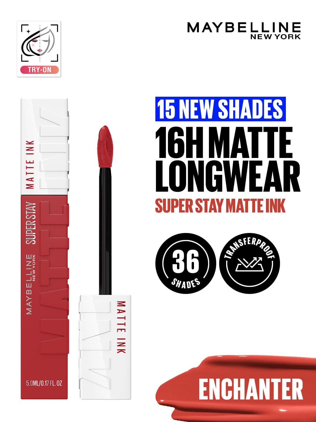 Maybelline SuperStay Matte Ink Liquid Lipstick 5 ml - Enchanter 380 - view 1