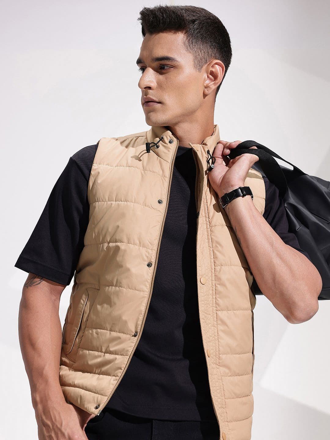 INVICTUS Mock Collar Padded Jacket - view 1