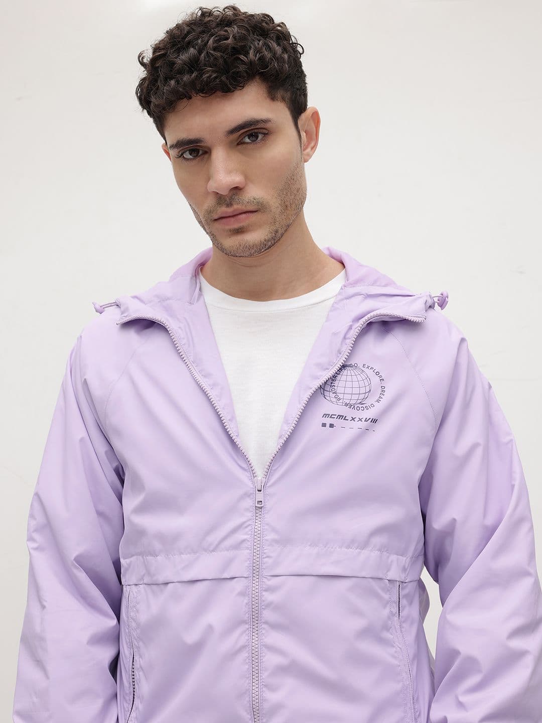 The Roadster Life Co. Graphic Detail Hooded Bomber Jacket - view 1