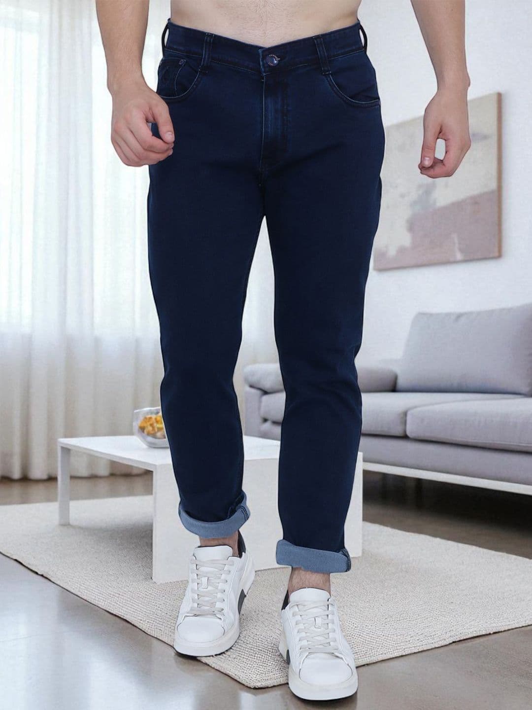AWACK Men Lean Slim Fit Mid-Rise Stretchable Jeans - view 1