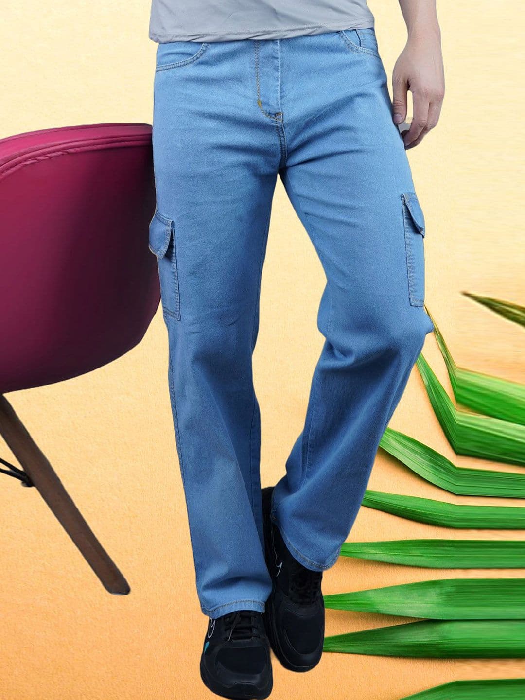 MaverIQ Men Classic Regular Fit Mid-Rise Stretchable Denim Jeans - view 1