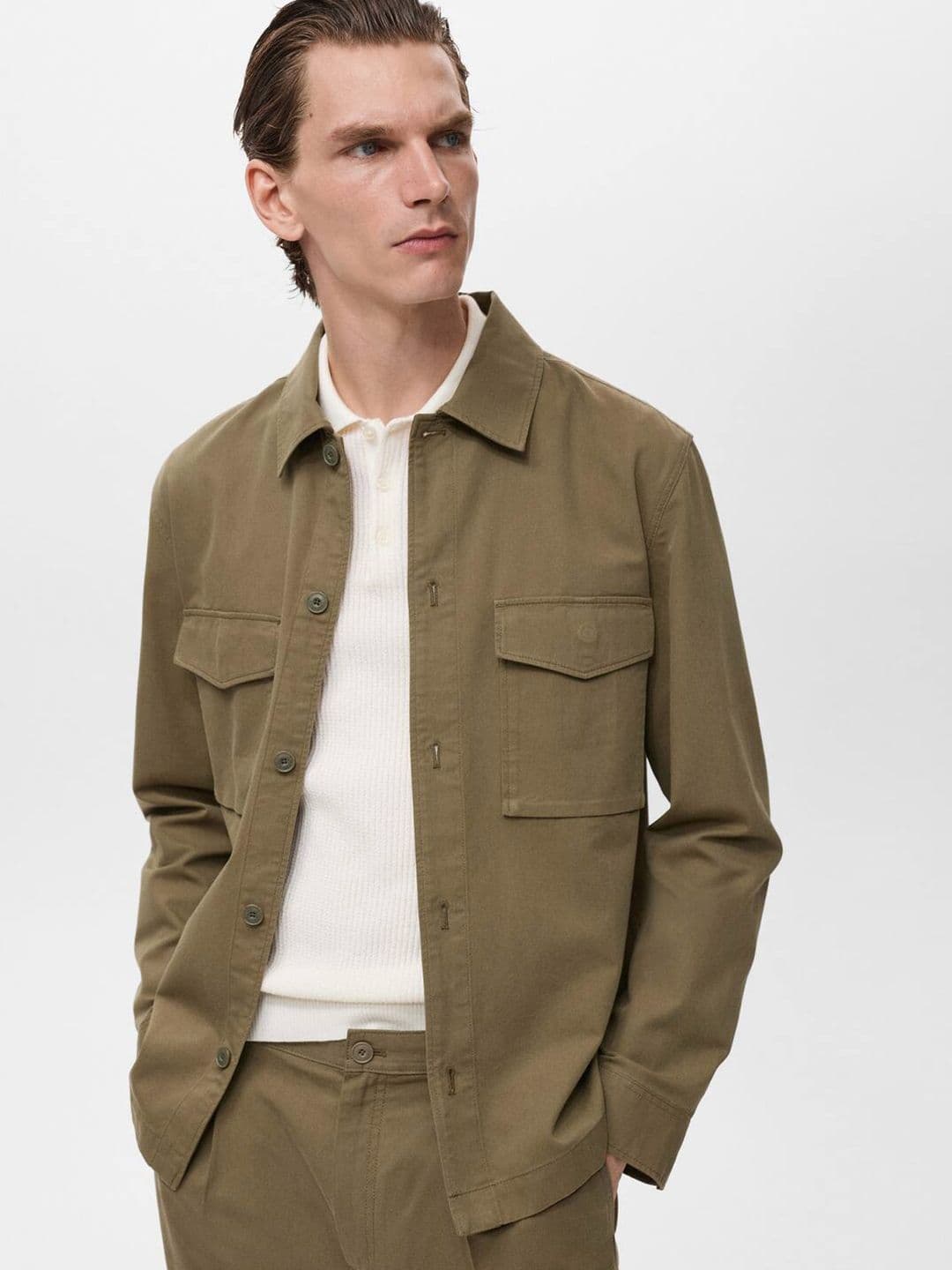 MANGO MAN Spread Collar Tailored Jacket - view 1