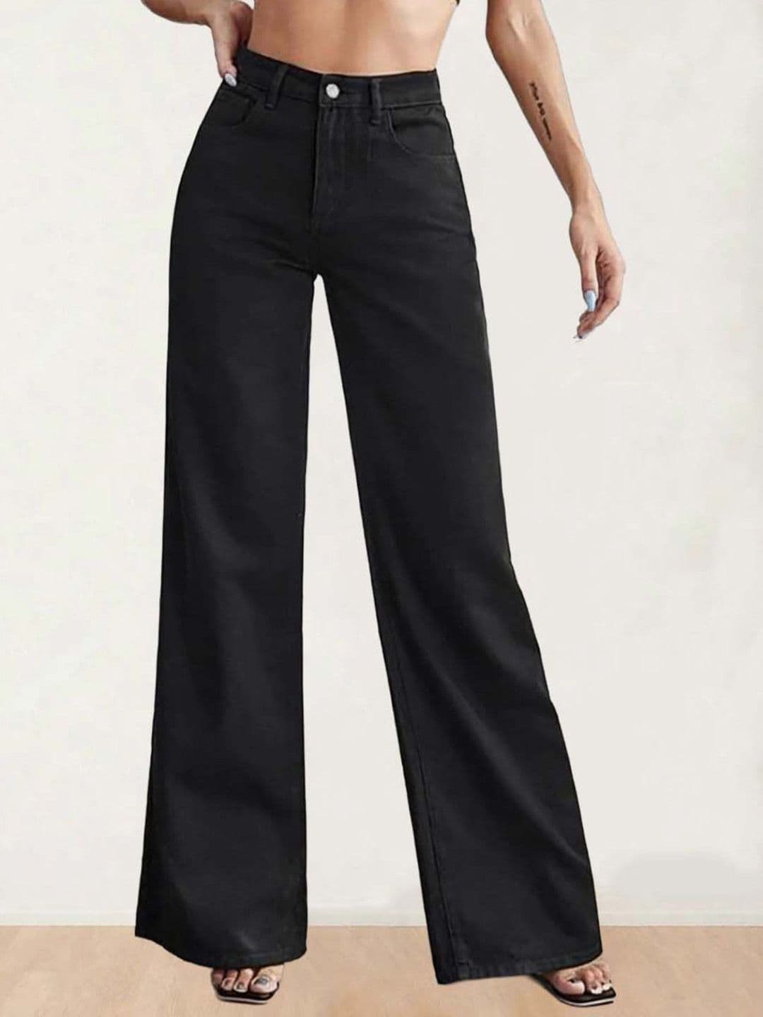 Kotty Women Wide Leg High-Rise Stretchable Jeans - view 1