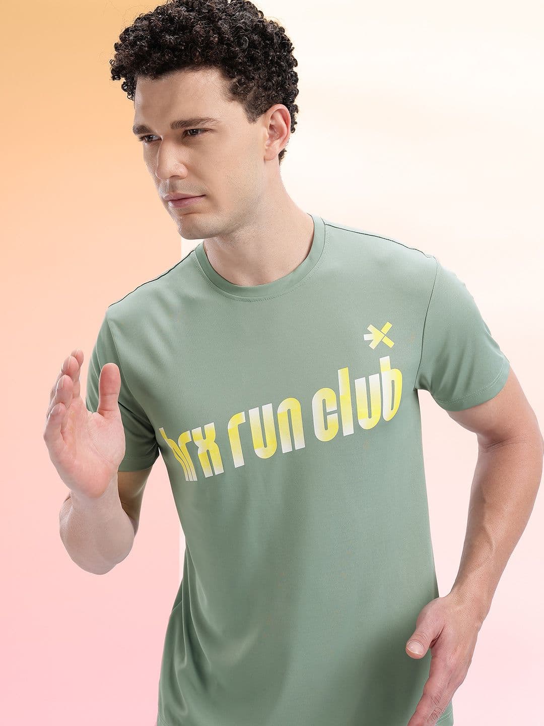 HRX by Hrithik Roshan Printed Running T-shirt - view 1